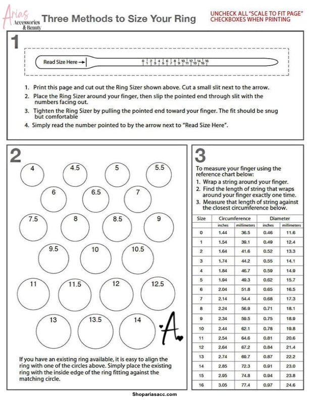 3 Methods to Size Your Ring